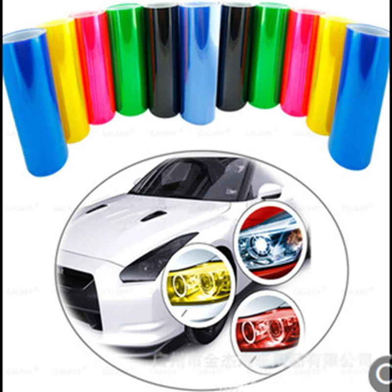 30X60 CM Faro Dell'automobile Fanale Posteriore Pellicola Car Styling Protettiva Dell'involucro Del Vinile Pellicola Impermeabile Autoadesiva Adesivi Pellicola Della Luce di Nebbia - Image 2