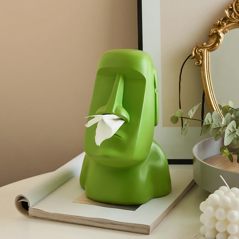 

Creative Stone Figure Like A Paper Box Home Living Room Table Tea Table Light Luxury High-grade Tissue Box High-grade Decoration