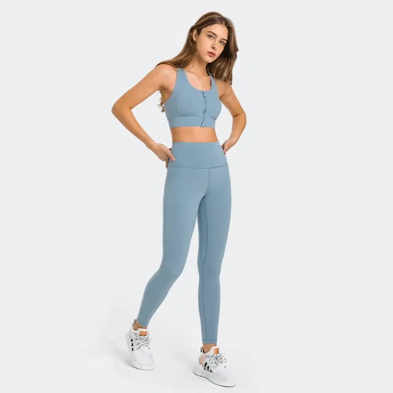 

Lulu Brand Alternatives Sports Bra Front Zip Push Up Soft High Impact Back Support Back Support Sport Bra Hiking Vest