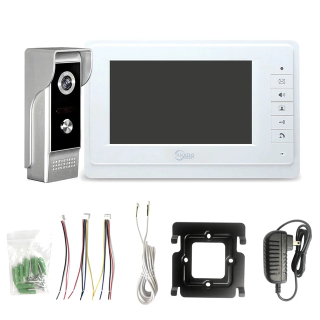 Anjielosmart 7 Inch Wired  Video Intercom With Camera Doorbell Waterproof Apartment Security Protection Private Residential 2