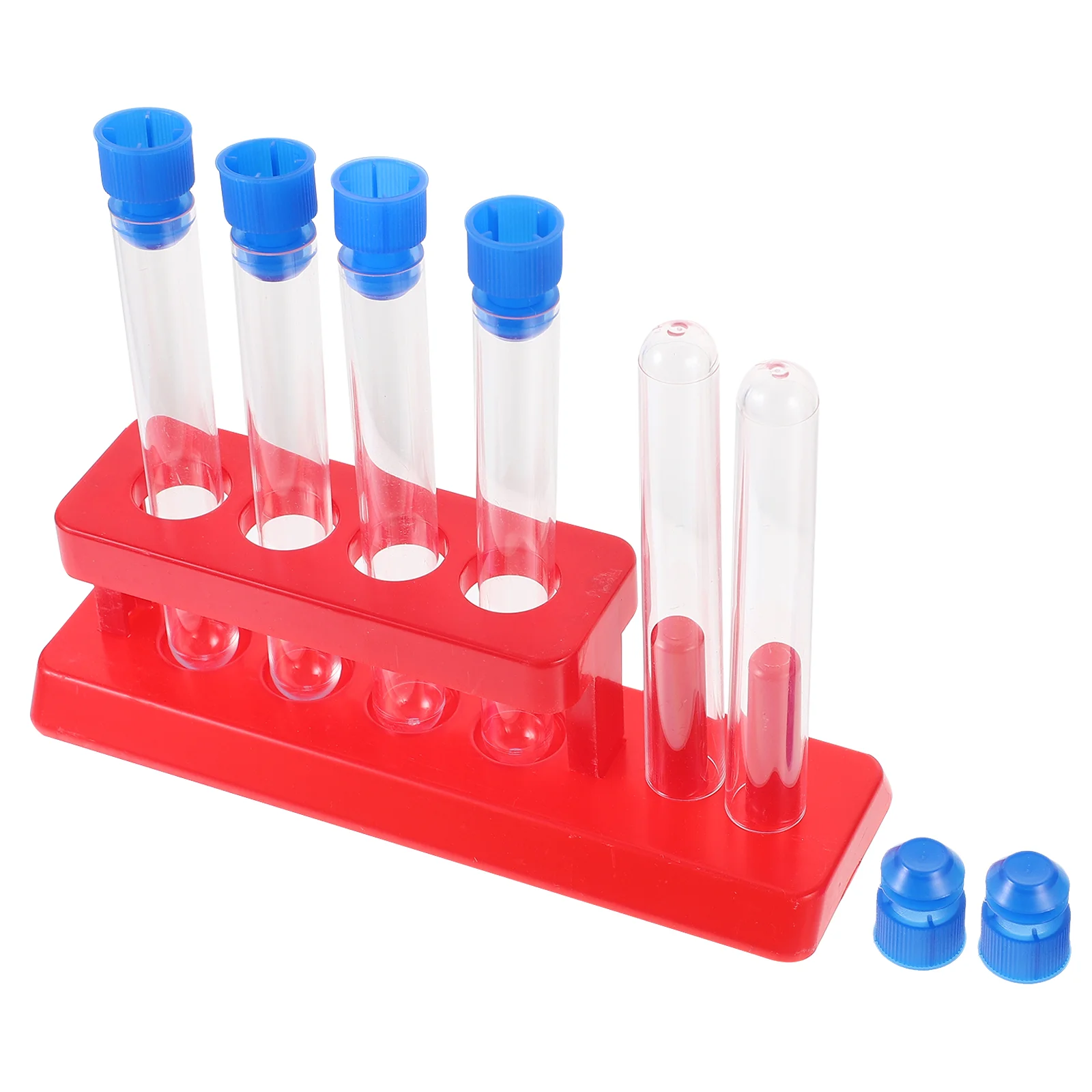 

Ibasenice Test Tubes With Stand Clear Birthday Tools Liquid Experiments Science Fine Tube Scientific Kit Caps Learning