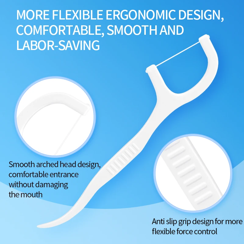 Dental Floss Sticks Dental Floss Oral Cleaning Tool 500pcs