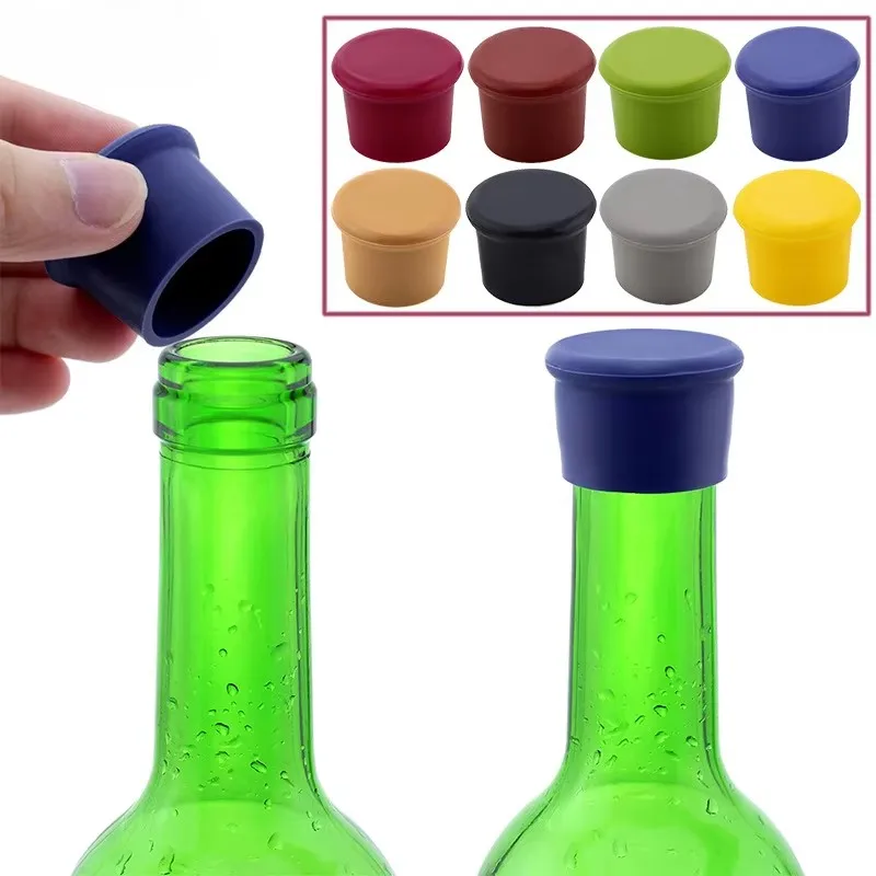 Silicone Wine & Champagne Bottle Stopper - Leak-Free, Durable Closure