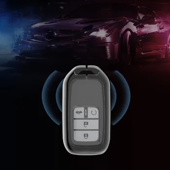 Cover chiate/telecomando per Honda FIT XRV VEZEL CITY JAZZ CIVIC HRV Civic Crider CRV Protector Shell 5 Cover chiate/telecomando per Honda FIT XRV VEZEL CITY JAZZ CIVIC HRV Civic Crider CRV Protector Shell - Custodia per chiave auto in lega di zinco TPU per Honda FIT XRV VEZEL CITY