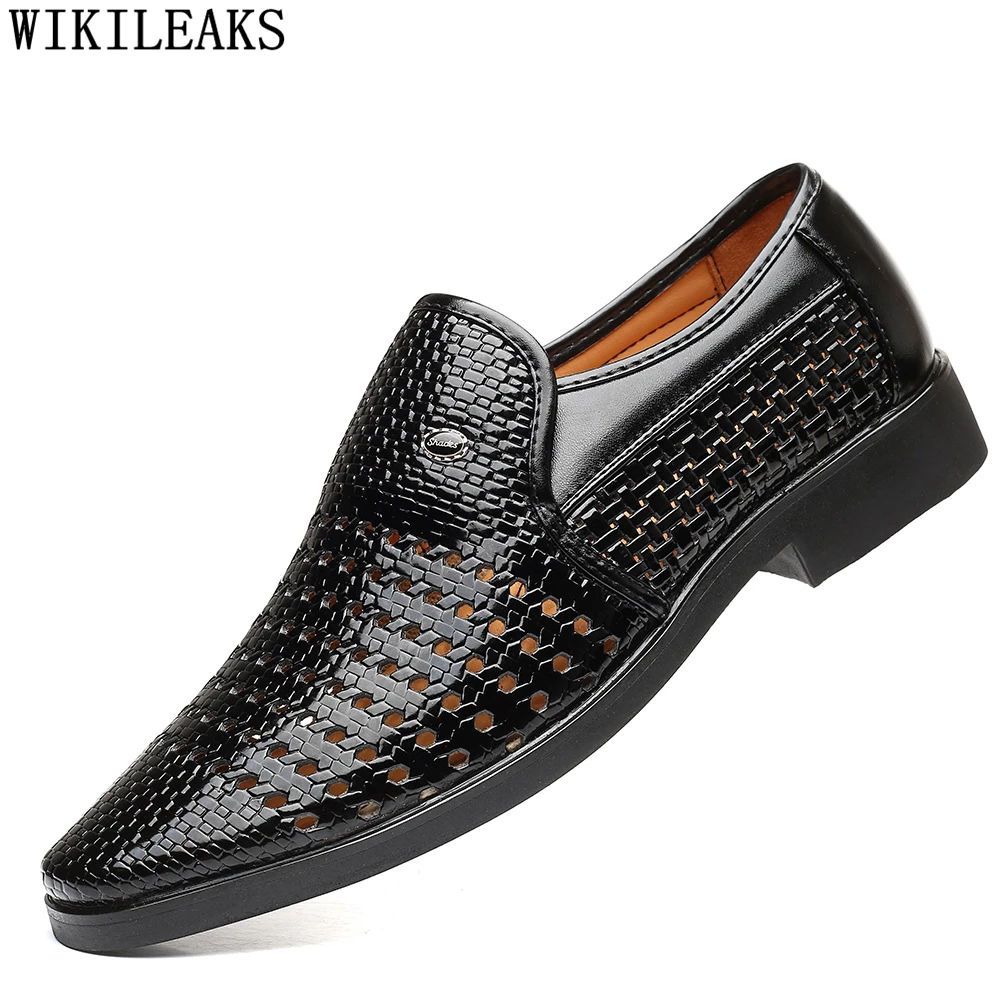 

Туфли мужские классические, деловые дизайнерские лоферы, брендовые свадебные туфли, для офиса, большие размеры 48, лето