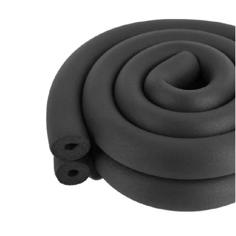 Aislamiento de tubo de esponja ppr negro, soporte de tubería impermeable, funda protectora Tubular térmica, accesorio de aire acondicionado, 6mm-32mm