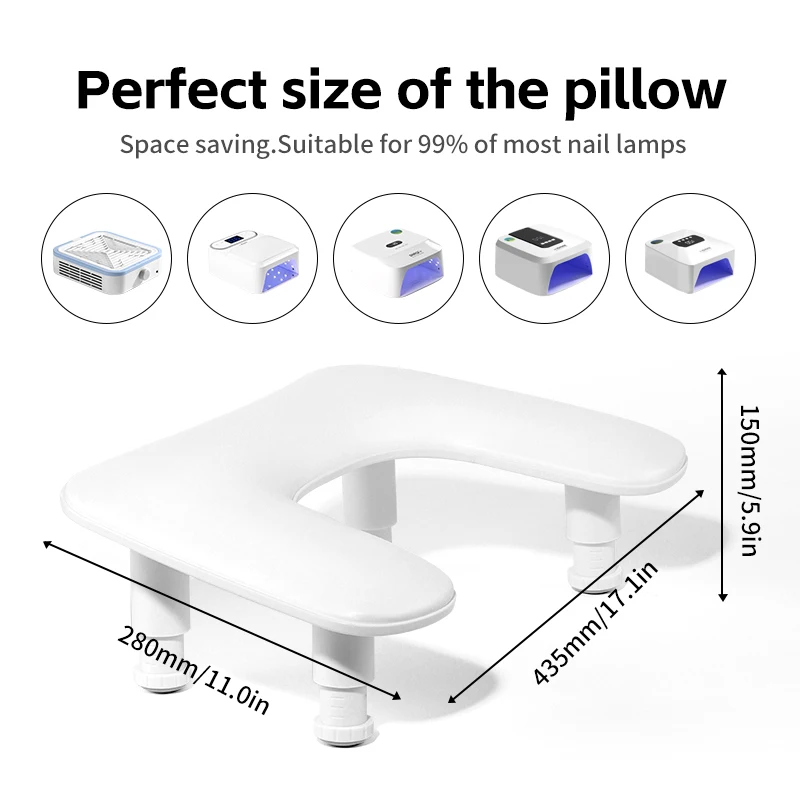 Arm Rest nail arm rest nail hand rest nail art hand pillow for Nails U-shaped Manicure Adjustable Nail Arm Rest Stand Microfiber PU Leather Hand Pillow for Nail Cushion
