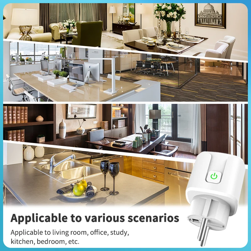   Ÿ̹ Ʈ ÷ WiFi ,    EU 16A Tuya SmartLife APP  Alexa Google Assistant yandex ȣȯ,