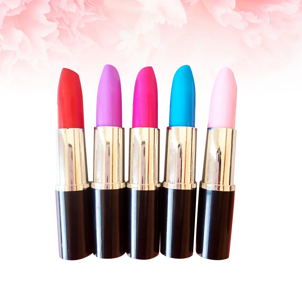 

24 Lipstick Shape Pen Creative Ballpoint Writing Pens Roller Pen Novelty Office Stationery for Students Children Gift
