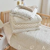 Winter Thermal Muslin Cotton Baby Duvet,Newborn Cozy Quilted Comforter with Dotty lining,Soft Infant Baby Blanket with Filler 2