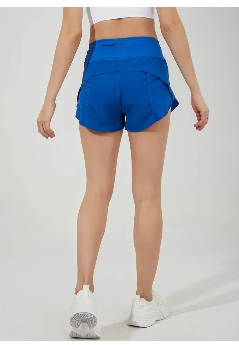 Lemon Speed Up High Waist Running Shorts for Women With Liner  2.5