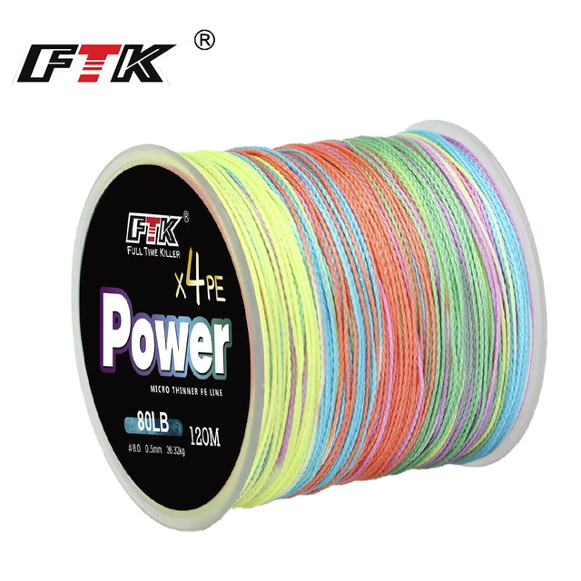 FTK 4 Strands Braided Fishing Line Multifilament 120m Carp Fishing Japanese  Braided Wire Fishing Accessories Pe Line - AliExpress