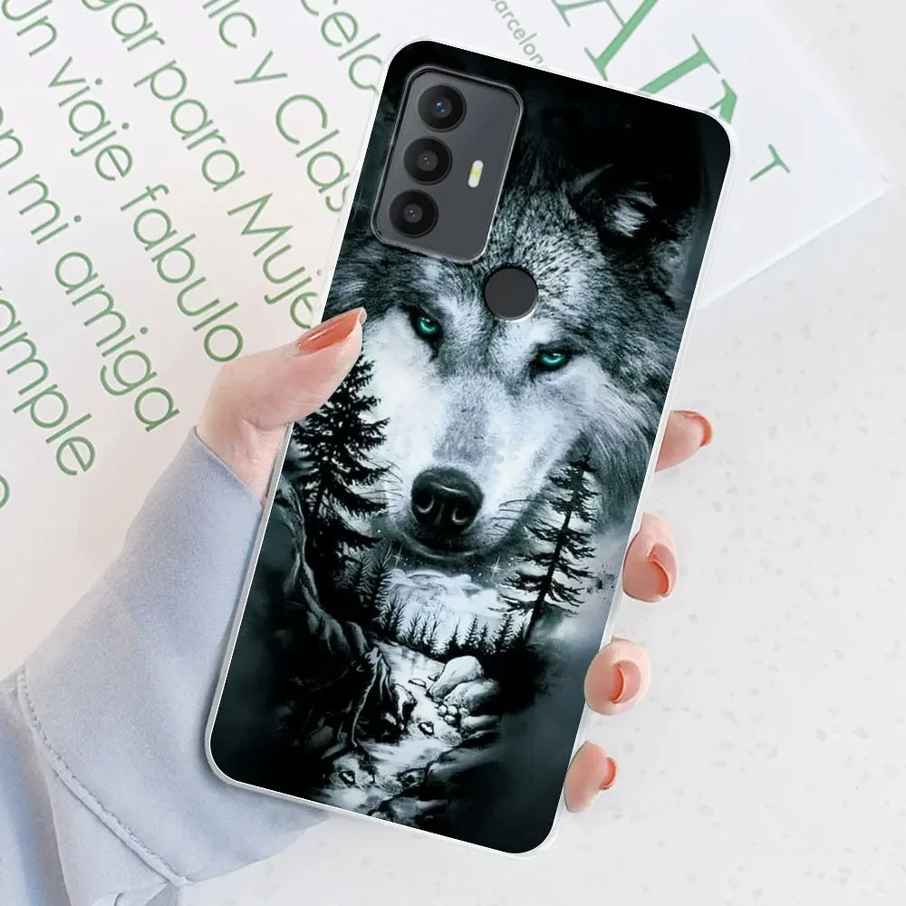 Floral Transparent TPU Silicone Soft Phone Case Cover - Flower Printing Coque Bumper