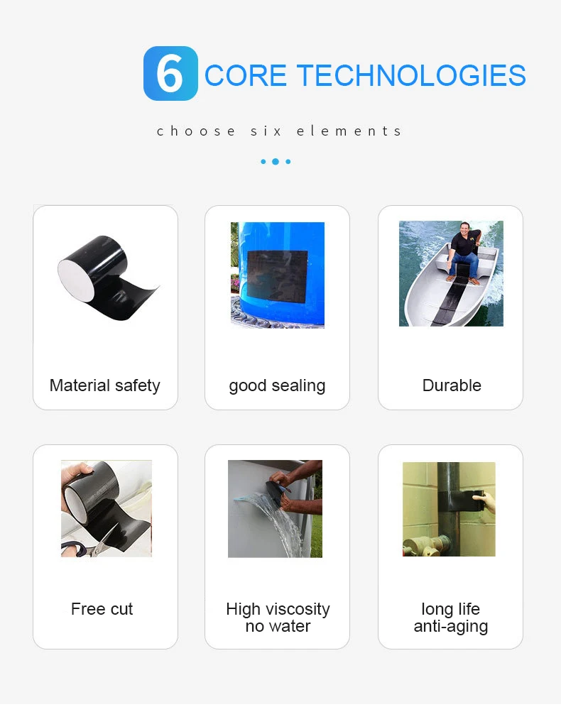 Stop Leaks, Seal Repair, Desempenho, Branco, Auto Fix, Adesivo Duto, 150x10cm