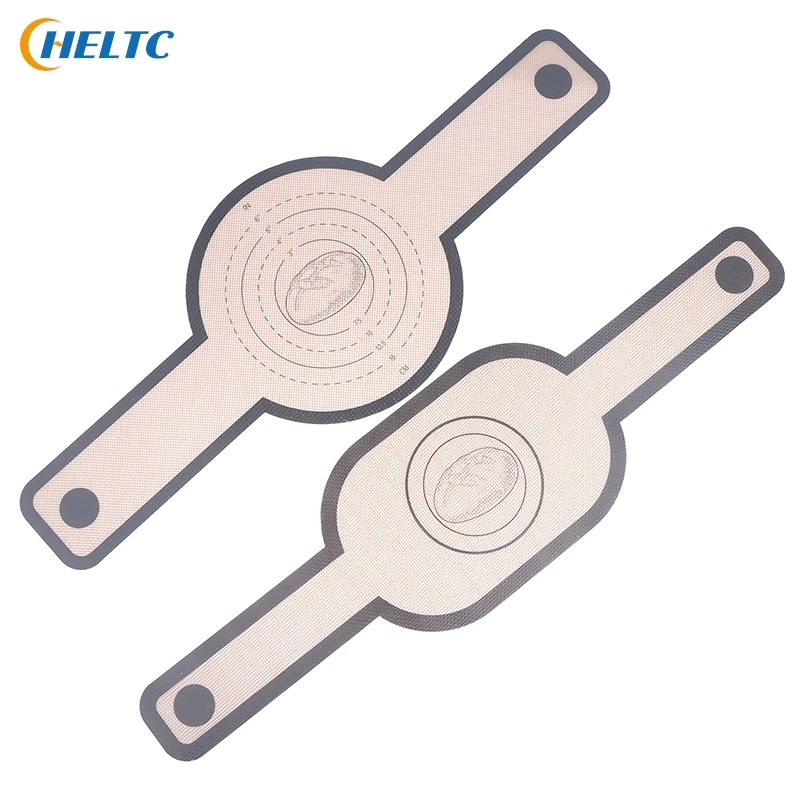 1PC Silicone Baking Mat Dough Transfer Pad Instead Of Parchment Sling Long Handle Sling Non-Stick Extraction Pad Oven Accessorie