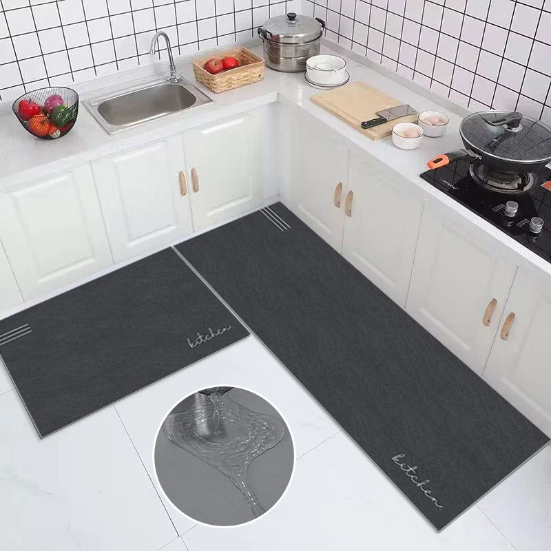 2 PCS Kitchen Floor Mats Sink and Stove Cozinha Design Kitchen