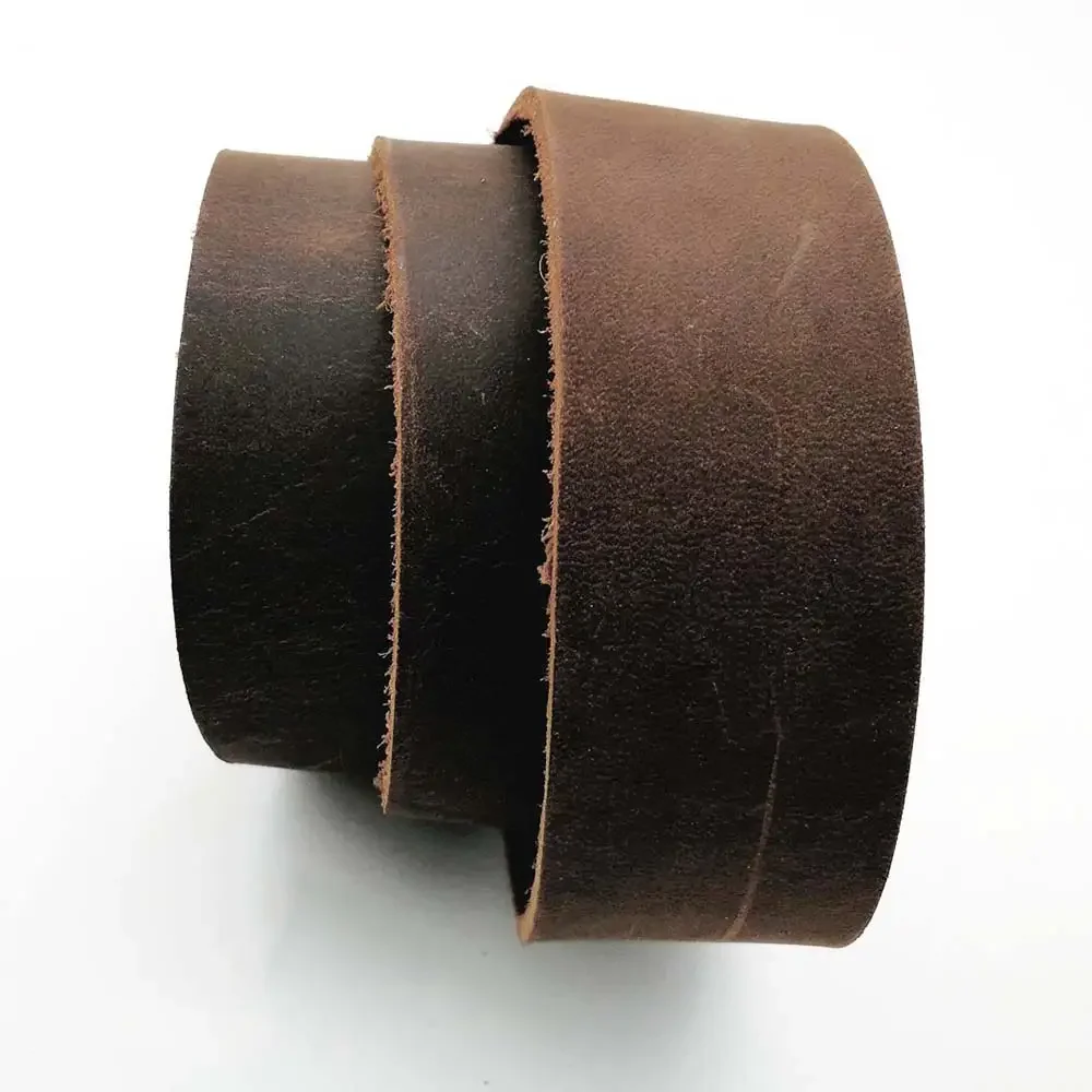 Description Picture 6 of itemjuneTree Cowhide First Layer Leather hides cow skin thick dark brown genuine leather Strip width 1/2/3/5cm