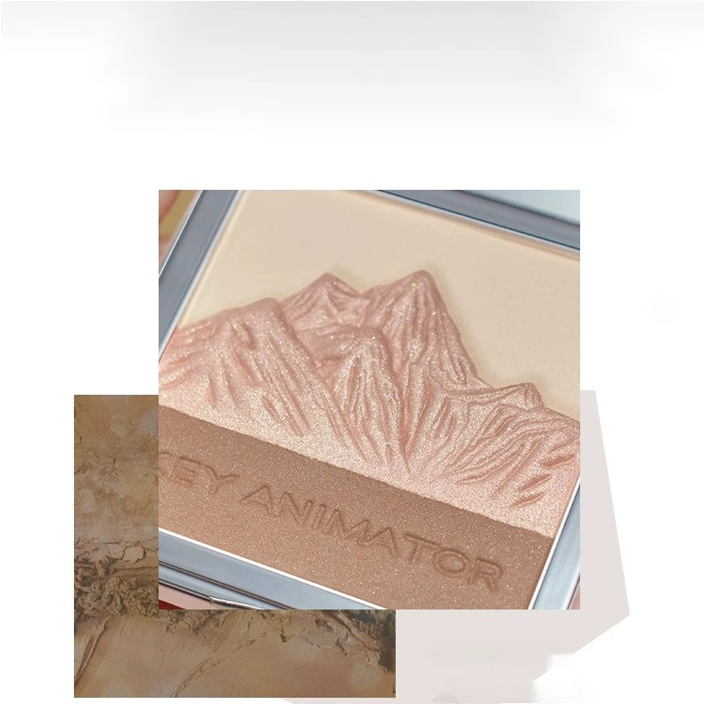 Original artist's three color facelift plate, embossed mountain natural shadow, nose shadow, high light facelift_voghion.com