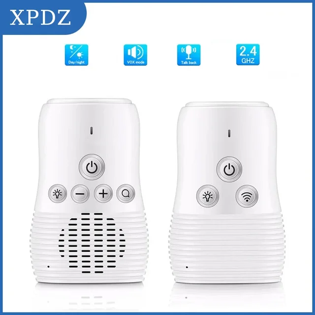 2.4Ghz Wireless Baby Monitor Small Portable Audio Baby Monitor Two-way Audio Function Intercom Rechargeable Battery 1