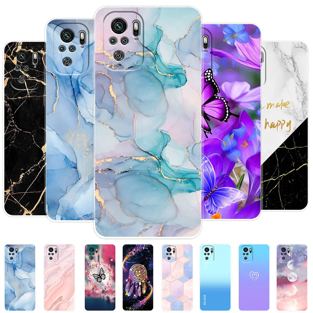Per Redmi Note 10 5G Custodia Note10S Custodia Morbida In Silicone Tpu Dipinta Moda Per Redmi Note10 Pro Note10 Promax Cover Bumper