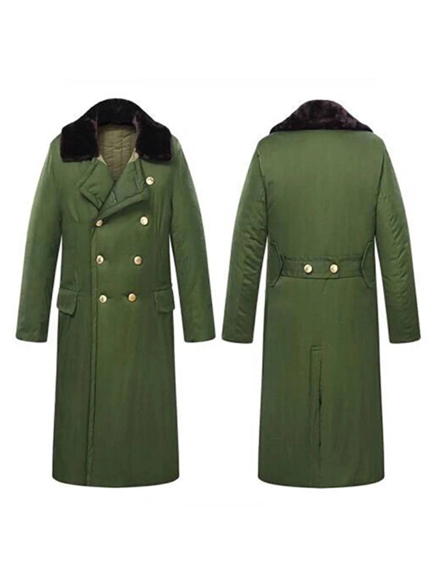 Winter Men's Hunting Long Jacket Hooded Parka Thick Cotton Thermal Fleece Coat Outdoor Windproof Waterproof Overcoat