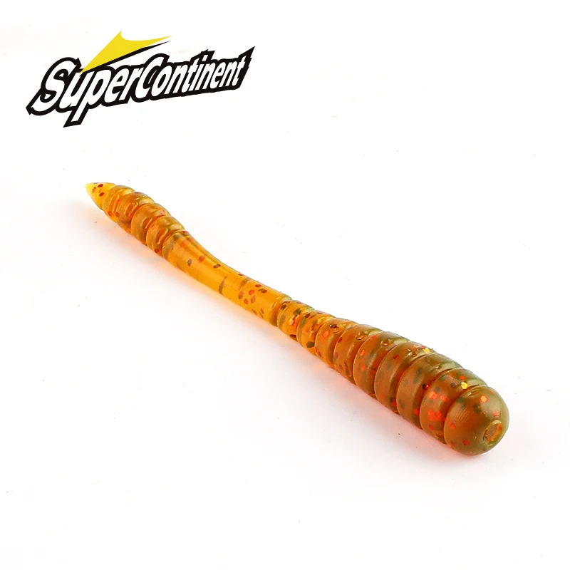 Leurres souples Tipsy Fish 3cm 5cm Supercontinent - Appâts tremblants pour pêche en eau douce