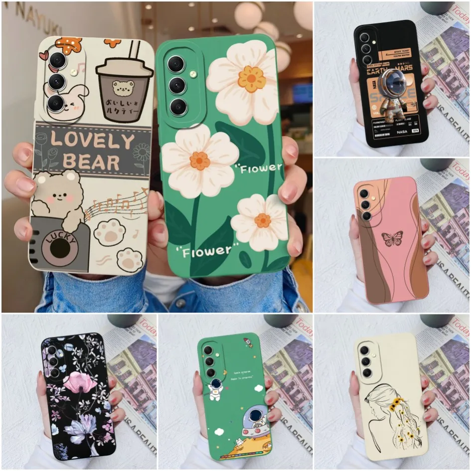 Custodia Per Telefono Per Samsung Galaxy A34 A 34 A24 A 24 A54 A 54 Fashion Butterfly Custodia In Silicone Liquido Per Samsung A 34 A 24 A 54 Funda