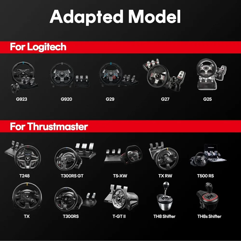 Racing Simulator Cockpit for G920 G29 G923, Racing Simulator for Thrustmaster T248X T248 T300 T150 458 TX Xbox PS5 PS4 PC 4