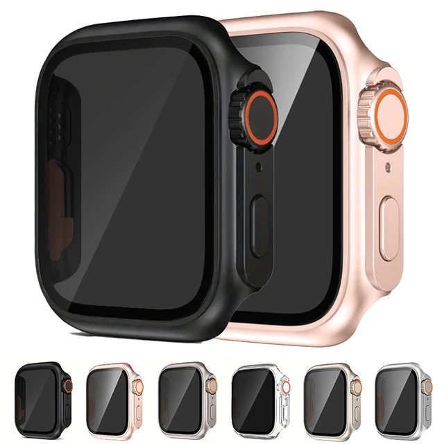 Protecteur d'écran de confidentialité pour Apple Watch, couvercle de protection en verre Guatemala, iWatch 6, 5, se, 4, 41mm, 45mm, série 9, 8/7, 40mm, 44mm, 9H 1