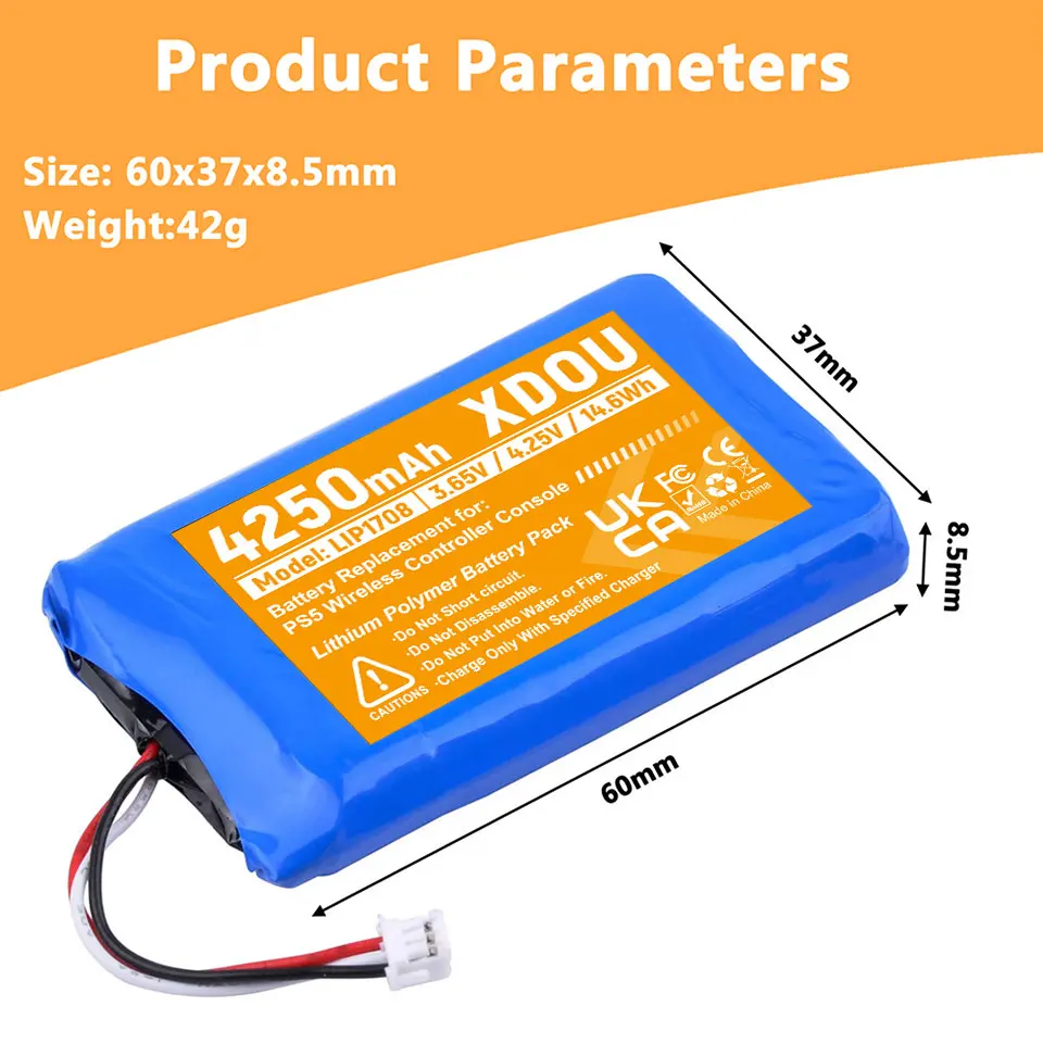 Batterie LIP1708 compatible modèle Sony PlayStation 5 PS5