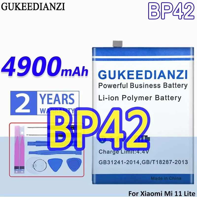 

High Capacity GUKEEDIANZI Battery BP42 4900mAh For Xiaomi Mi 11 Lite