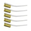 5Pcs 175mm Brass Wire Brush Mini Paint Rust Remover Steel Wire Brushes Industrial Metal Polishing Burring Cleaning Brush 1