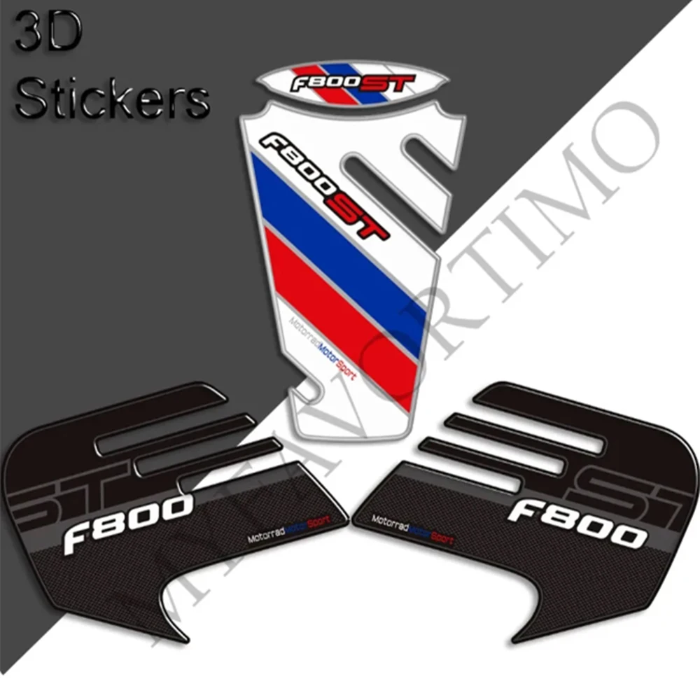 

Motorcycle Tank Pad TankPad Grips Stickers Decals Protection Protector Gas Fuel Oil Kit Knee For BMW F800ST F800 F 800 S ST