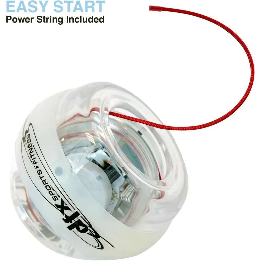 Sports & Fitness Platinum Gyro Exerciser – LED Lighted Wrist & Forearm Strength Trainer, Up to 45 lb Dynamic Resistance Hand & G