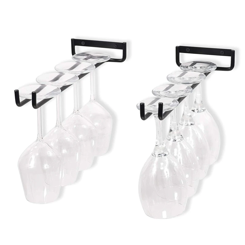 מחזיקי מדף זכוכית Wine Bar Display Glass Holders Shelf Wine Glass