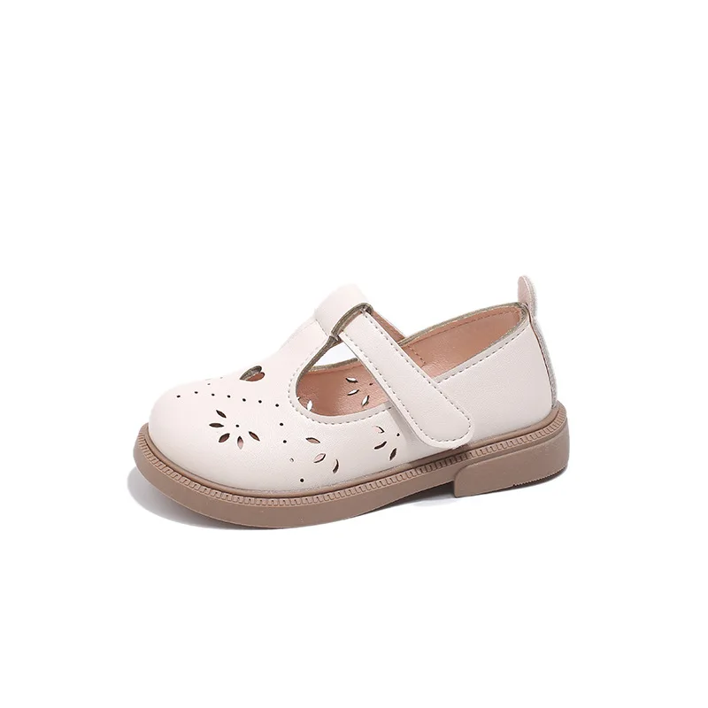 Spring Baby Girl Leather Shoes 2 To 3 Years Solid Color Soft Sole Princess Shoes Children's Casual Single Size 21-30 leather shoes girls shoes girls flats