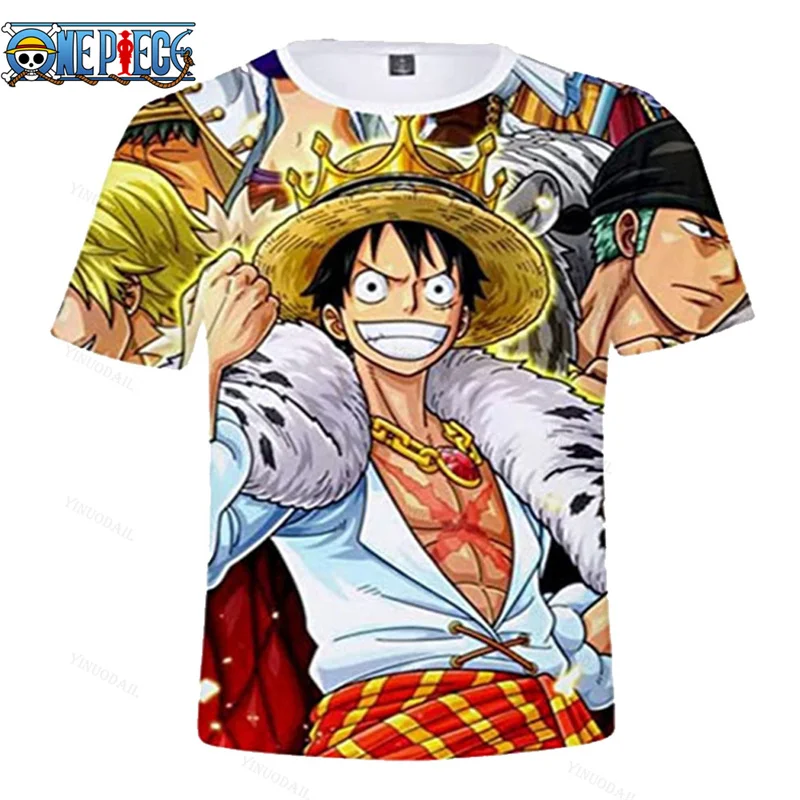 2023 New Boys Luffy Zoro One Piece T-shirt Sanji Nami Summer Tees ACE Model  Clothes Tops Collection Birthday Gift for Boy - AliExpress