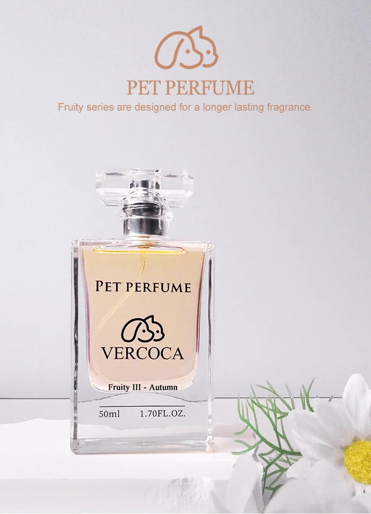 Natural Fragrances and Deodorants 50ml Luxury Perfume Bottle With Box Alcohol and Paraben Free Dog Perfume Pet Deodorant Spray