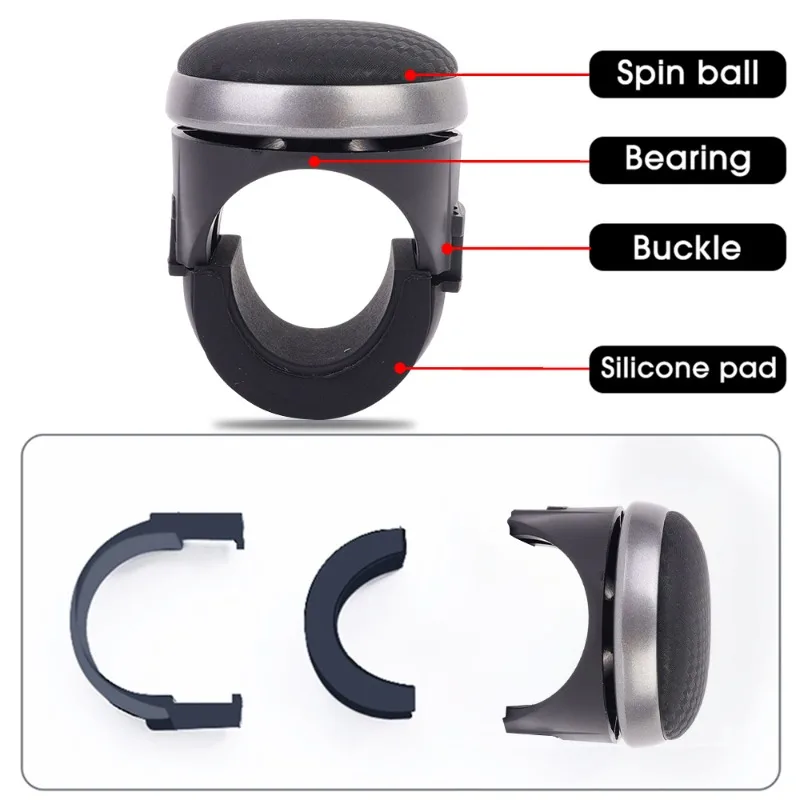 Car Steering Wheel Booster Ball 360 Degree Rotating Grip