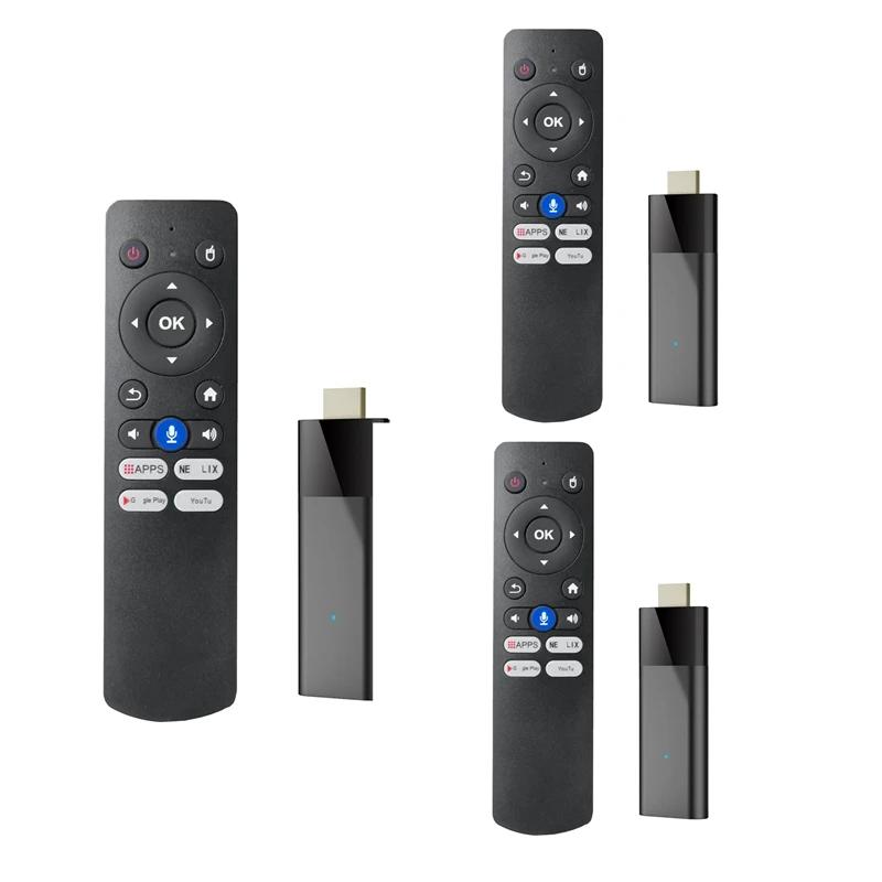 Q6 Mini Tv Stick + Bluetooth Voice Remote Android 10 2.4G + 5G Wifi + Bt4.0 H313 Smart Tv Box Android Tv Stick Pk Dq03