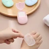 Travel Paper Soaps Portable Disposable Cleaning Soap Paper Cartoon Travel Paper Soaps Cute Bear Paper Soap Tablets for Travel 2