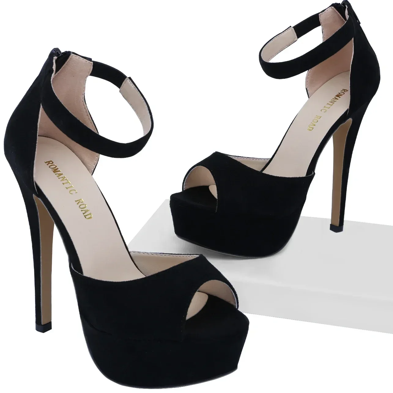 Summer Sexy Pumps Women Platform Sandals Zipper Strap Stripper Pole Dance High Heels Peep Toe Stilettos Lady Party Wedding Shoes women sandals women high heels wedge sandals
