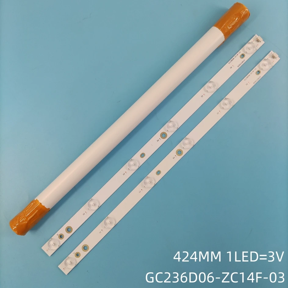 

2pcs/set LED Backlight bar strip For GC236D06-ZC14F-03 303GC236031 423MM 3V 24 inch