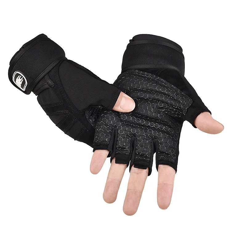 Unisex Half Finger Training Gloves with Wrist Support for Sports and Gym Activities