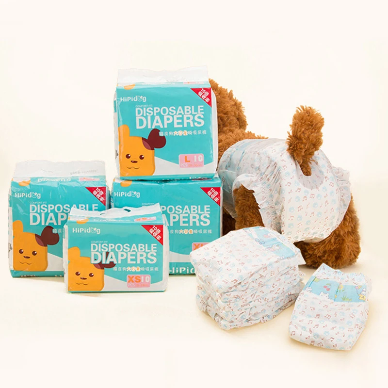 10PCS/pack Super Absorption Physiological Pants Dog Diapers For Dogs Pet Female Dog Cat Disposable Leakproof Nappies Puppy pet diapers dog diapers dog nappies