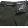 2024 Big Size Waterproof Pants Men Soft Shell Fleece Warm Trousers Male Outdoor Plus Large 9XL 4XL 8XL Work Winter Autumn Black 5