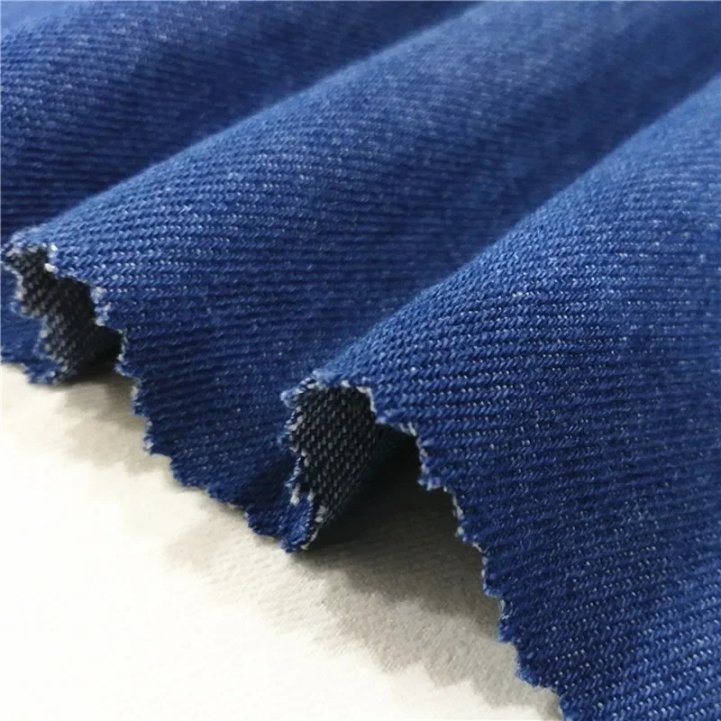 Pure Cotton Denim Fabric 10oz Twill Woven Washed Children's Outerwear Bagging Material Soft Comfortable Breathable Durable