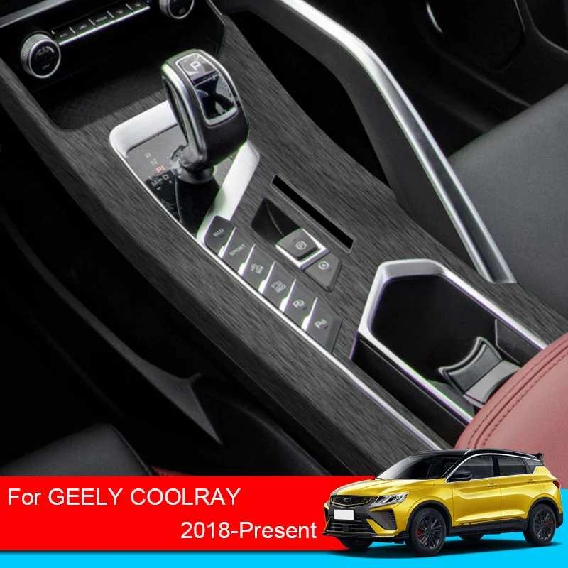 

Car Interior Sticker For Geely Coolray 2018-2025 Lifting Window Panel Gear Steering Wheel Inner Door Protective Film Accessory