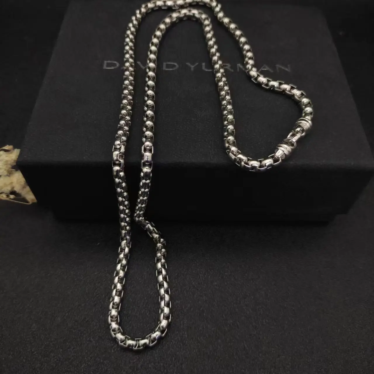 David Yurman Medium Box Chain Necklace 3.6mm