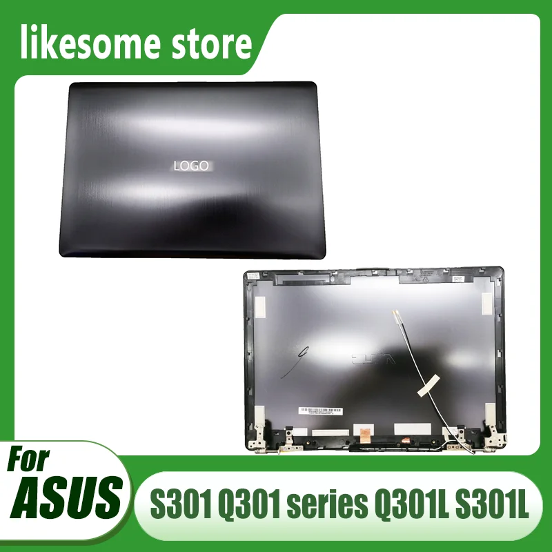 New For ASUS S301 Q301 series Q301L S301L  Laptop LCD Back Cover with LCD Flex Cable/Hinges 13NB02Y1AM121